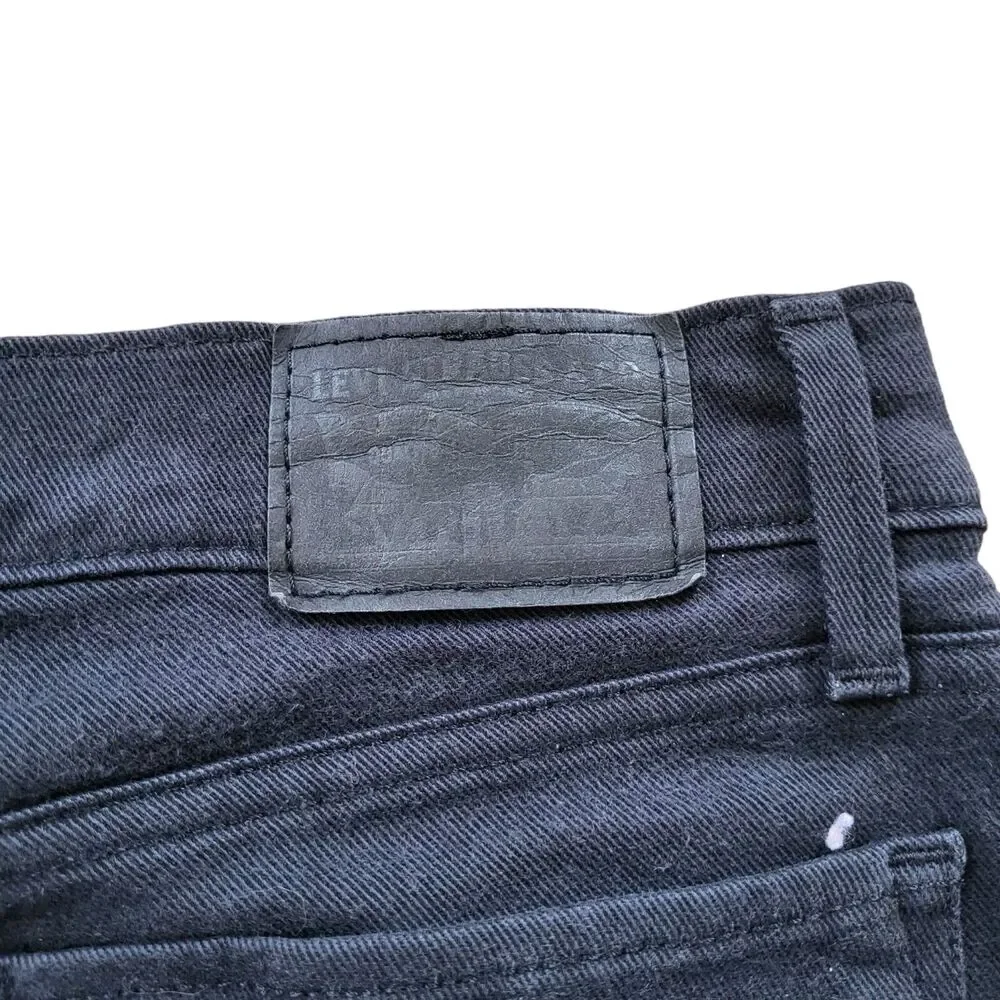 Levi's 710 super skinny solid black jeans, size 29 - Picture 3 of 6